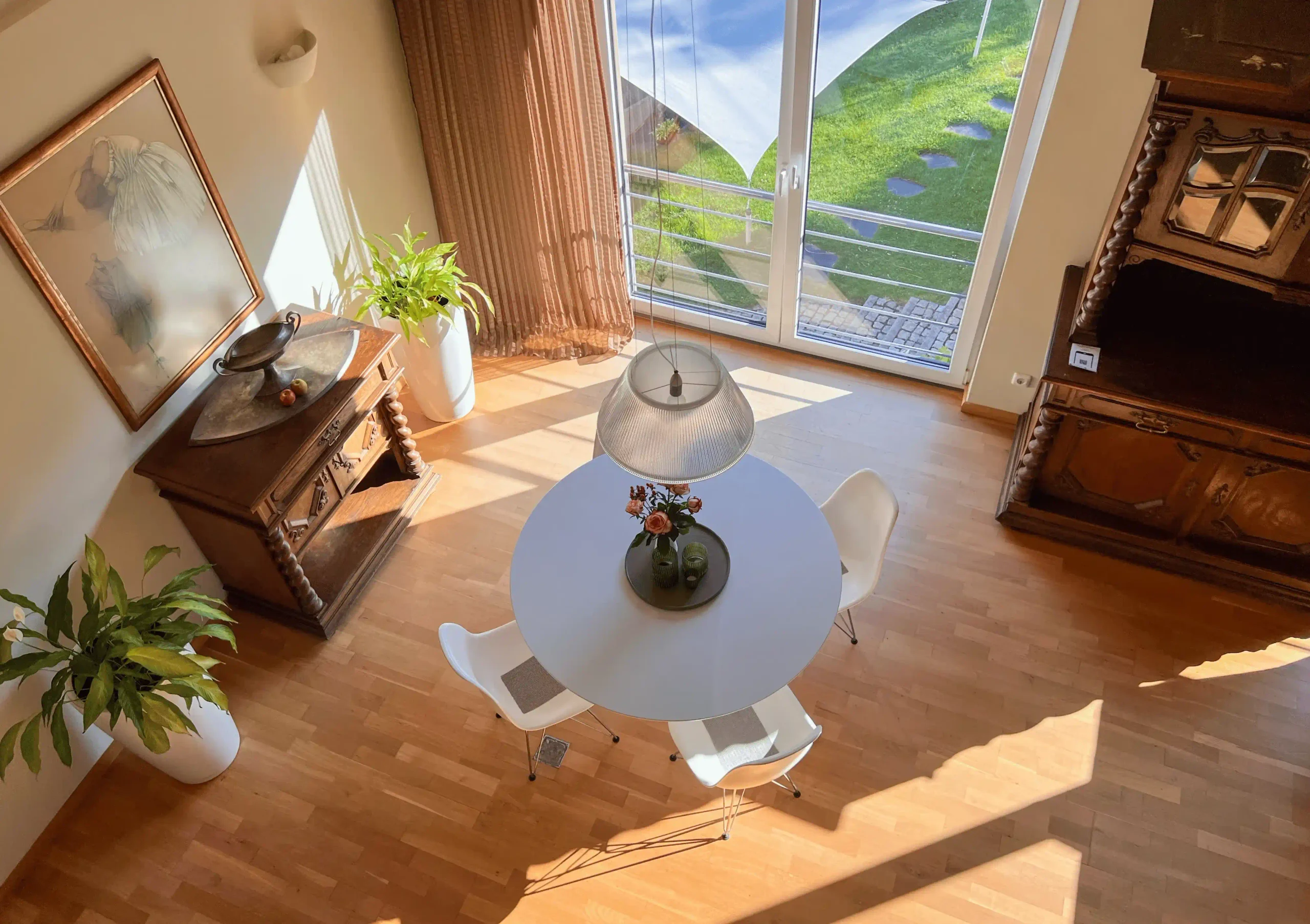 Esstisch und Essbereich im Ferienhaus Conradshöh