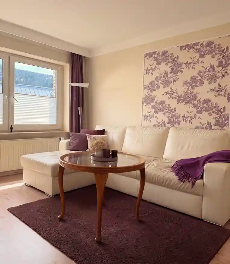 Wohnbereich in Antoinettes Ferienwohnung